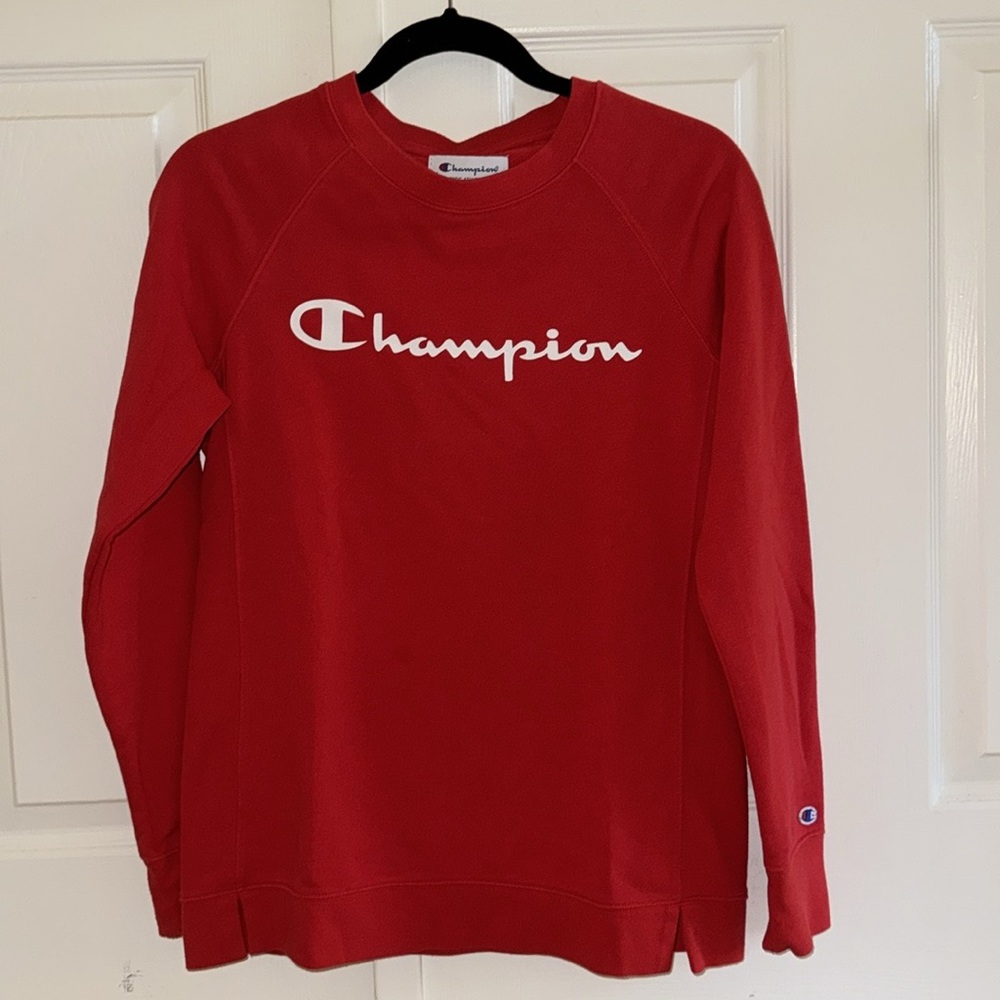 NWOT UO Red Champion Long Sleeve Sweatshirt